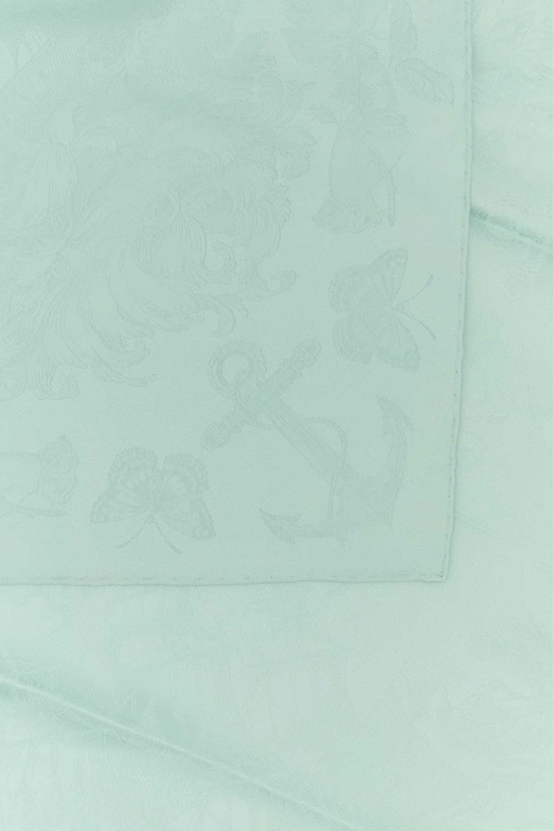 sea green silk foulard by Selfnex
