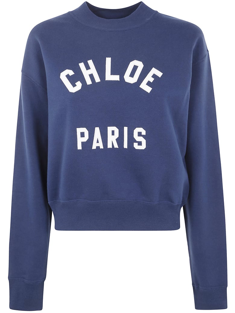 cropped round neck sweatshirt by Selfnex