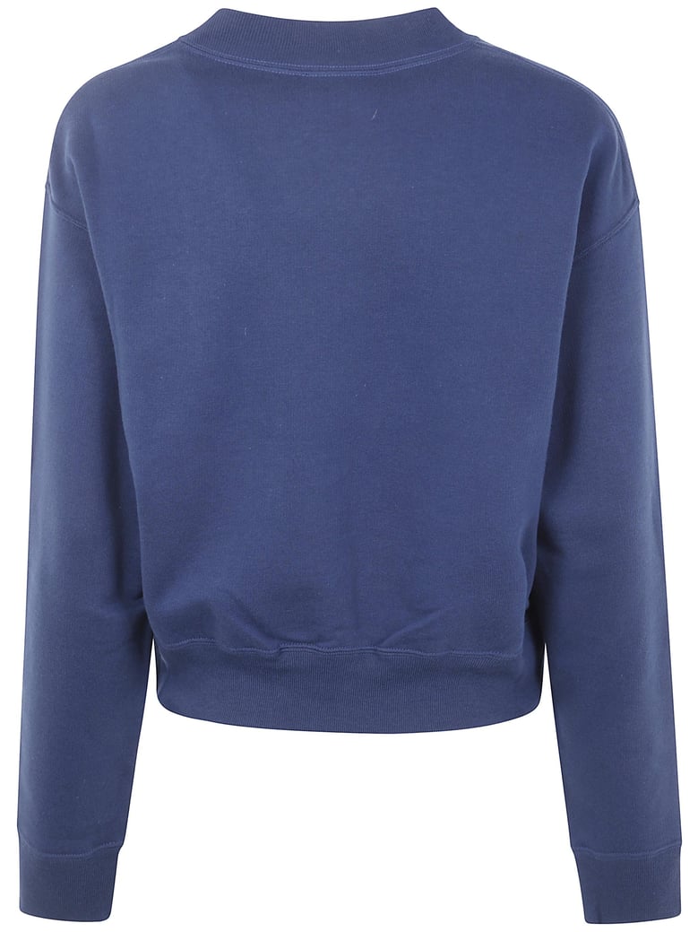 cropped round neck sweatshirt by Selfnex