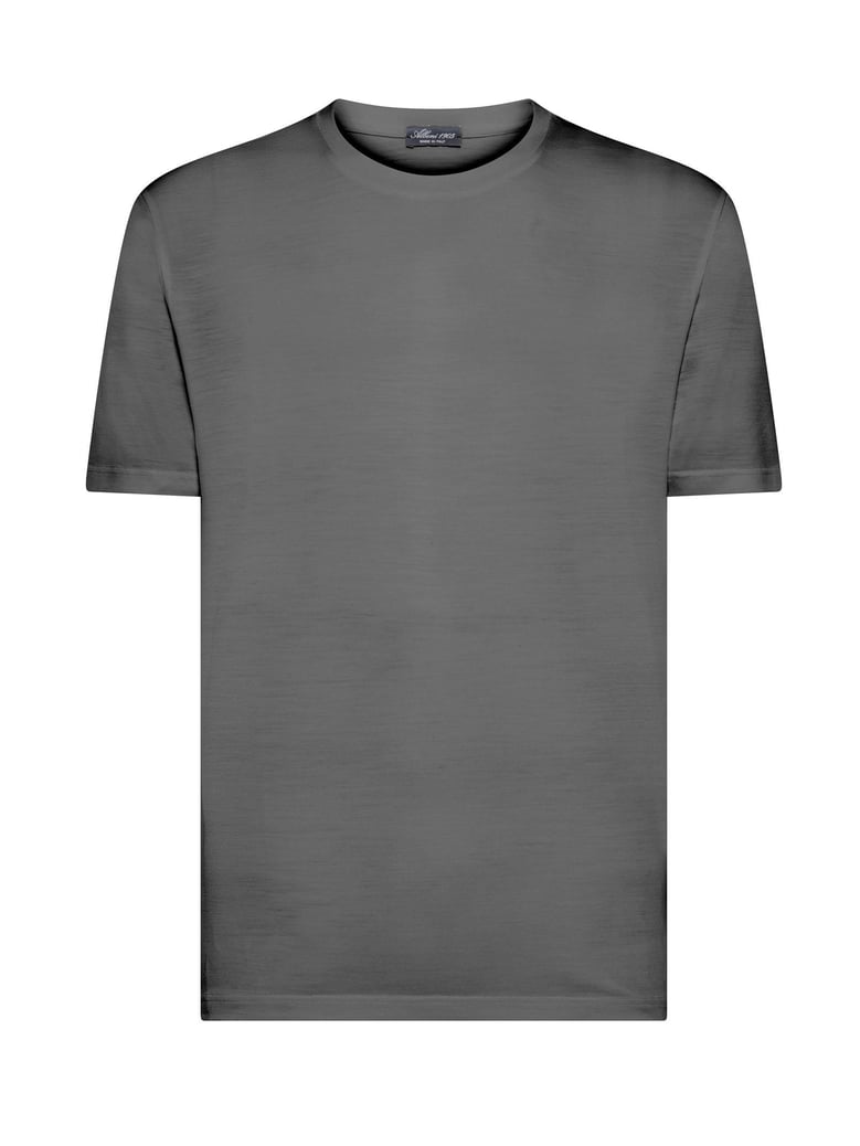 anthracite merino wool t-shirt by Selfnex