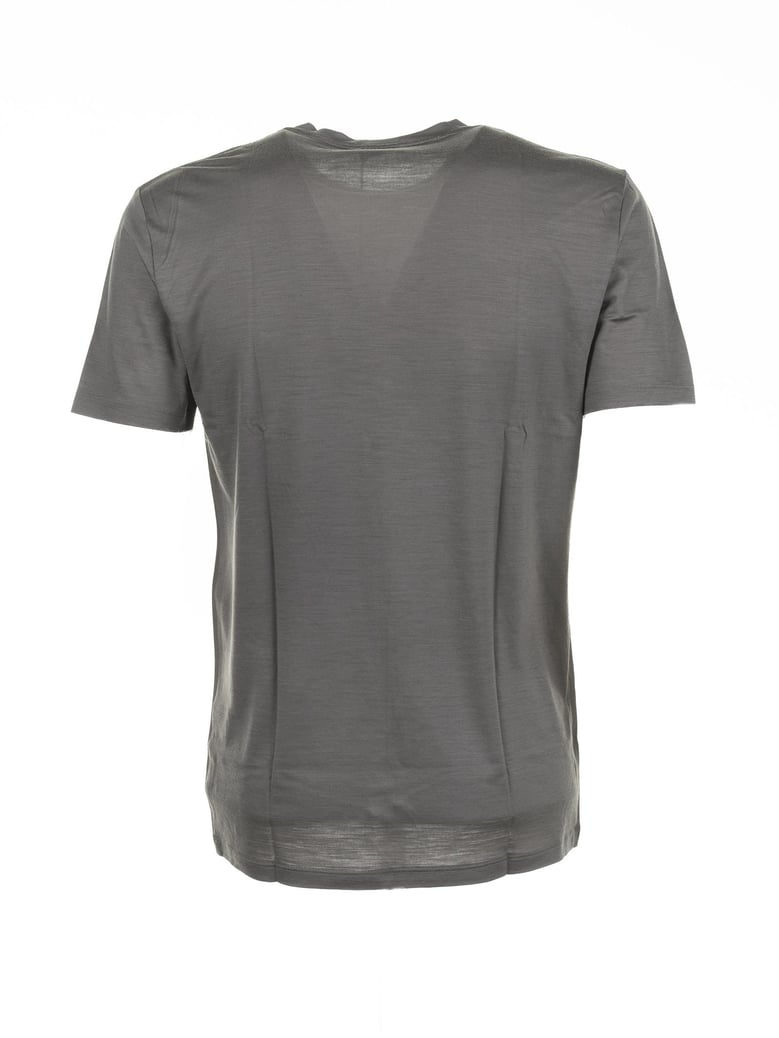 anthracite merino wool t-shirt by Selfnex