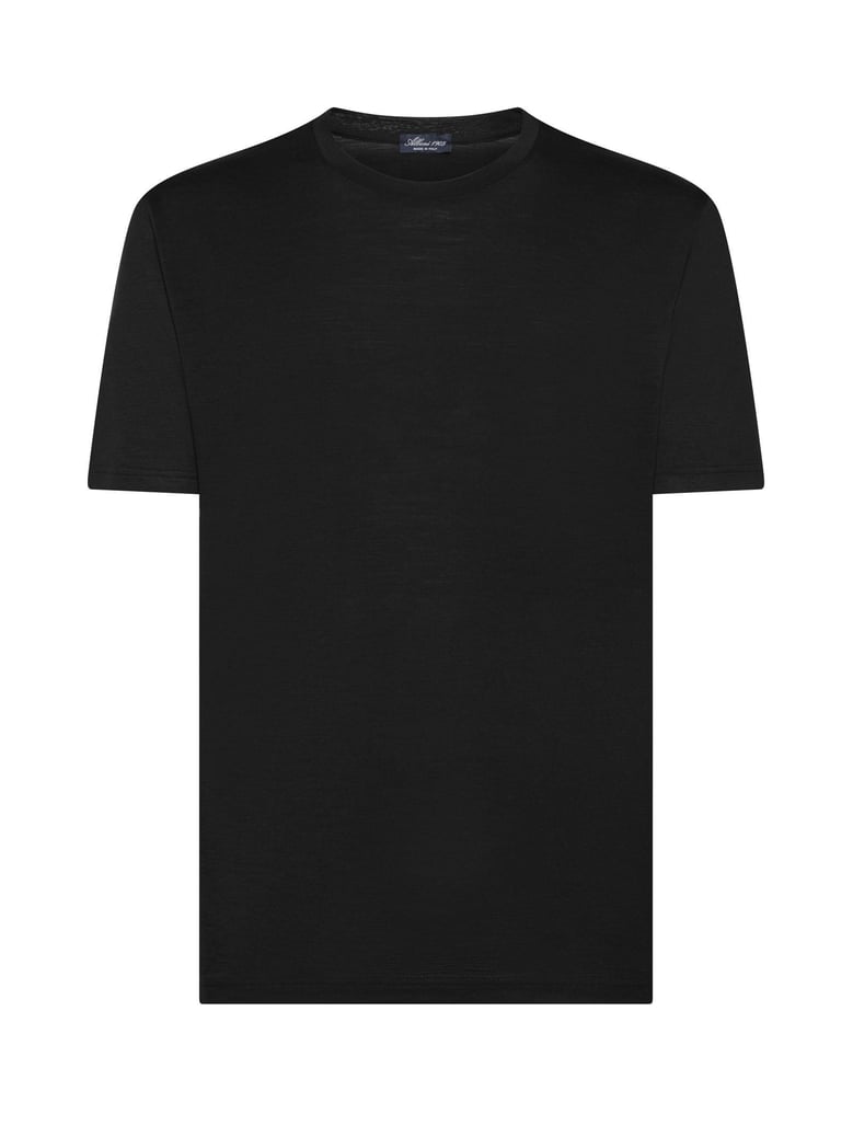 black merino wool t-shirt by Selfnex