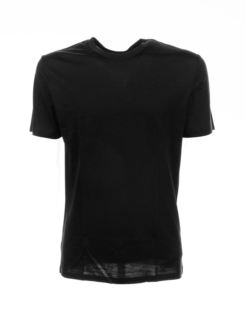 black merino wool t-shirt by Selfnex
