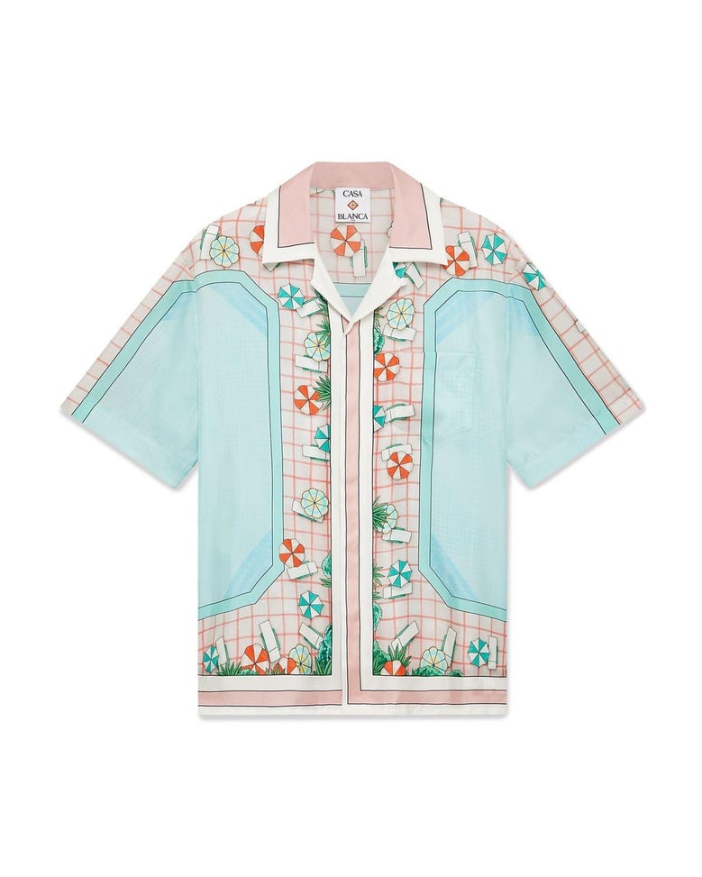 cuban collar short sleeve shirt by Selfnex
