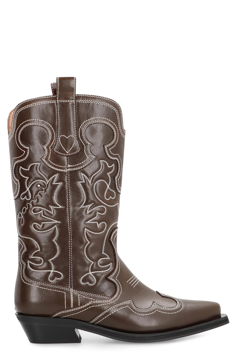 leather ankle boots by Selfnex