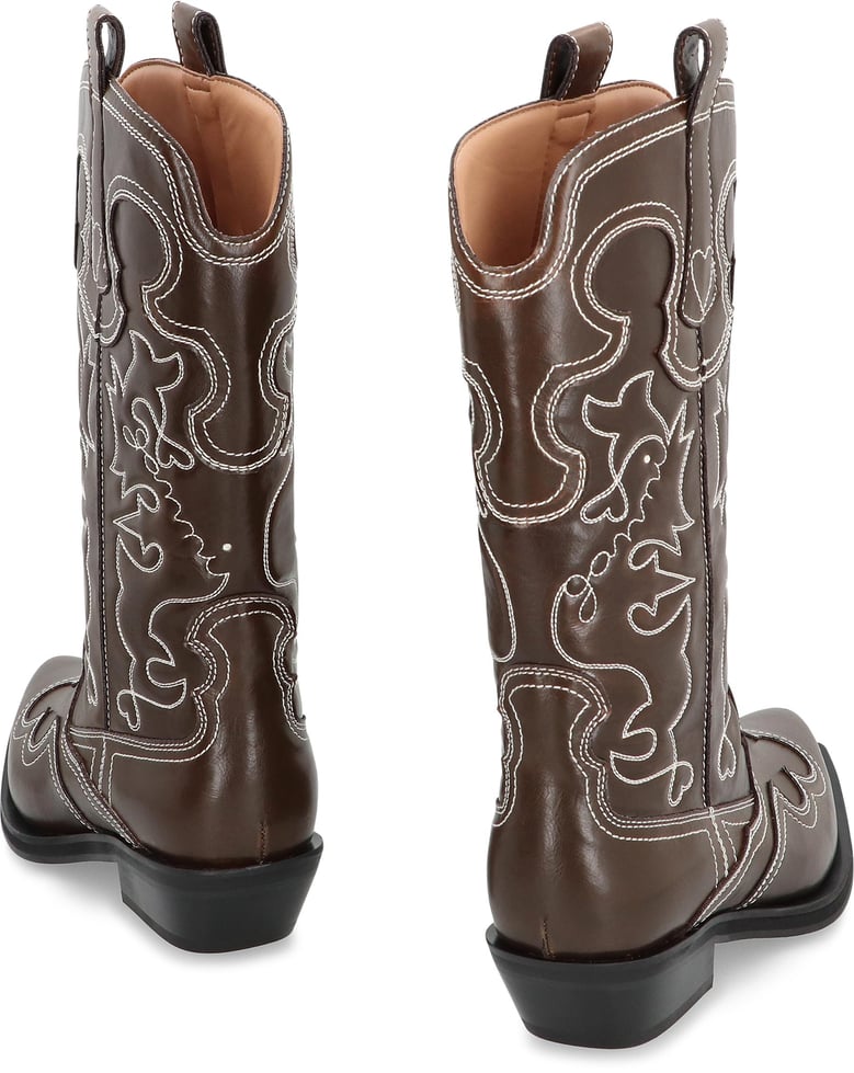 leather ankle boots by Selfnex