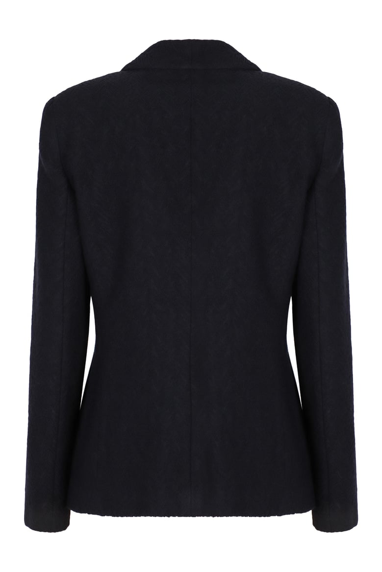 chevron single-breasted blazer by Selfnex