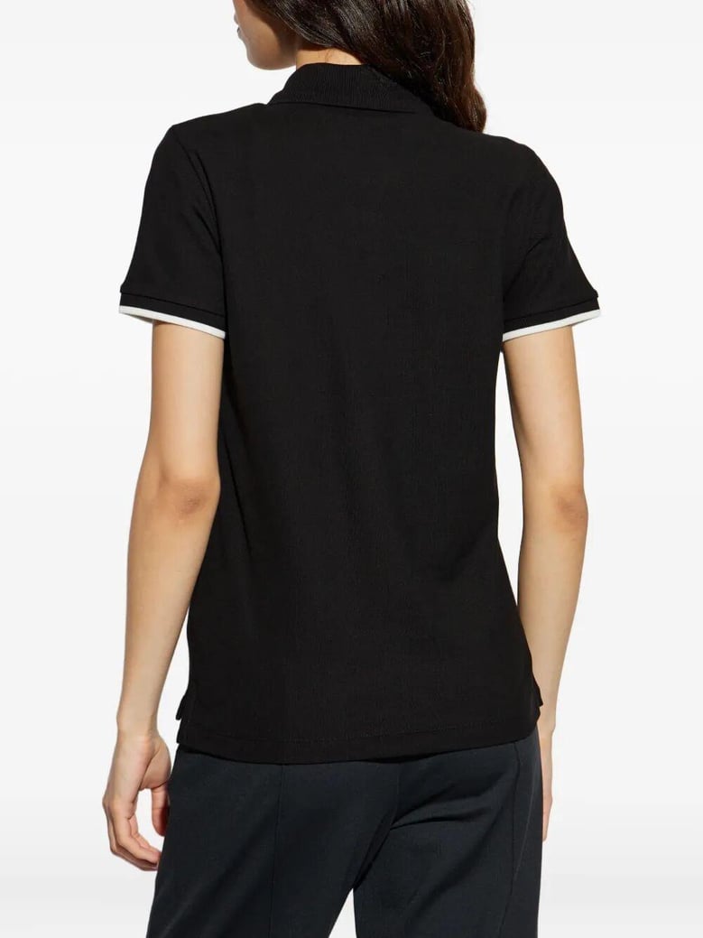 logo patch cotton piqué polo shirt by Selfnex