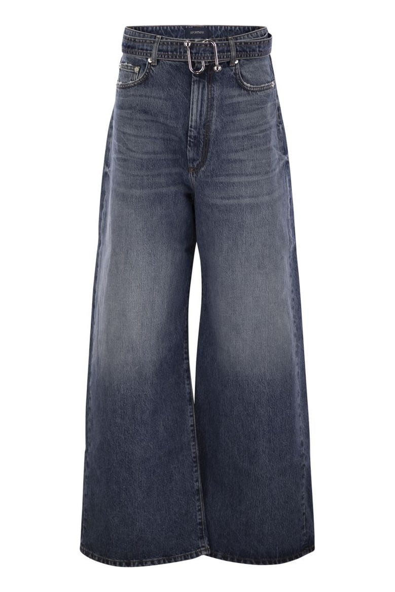 procida - low-waisted oversize denim trousers by Selfnex