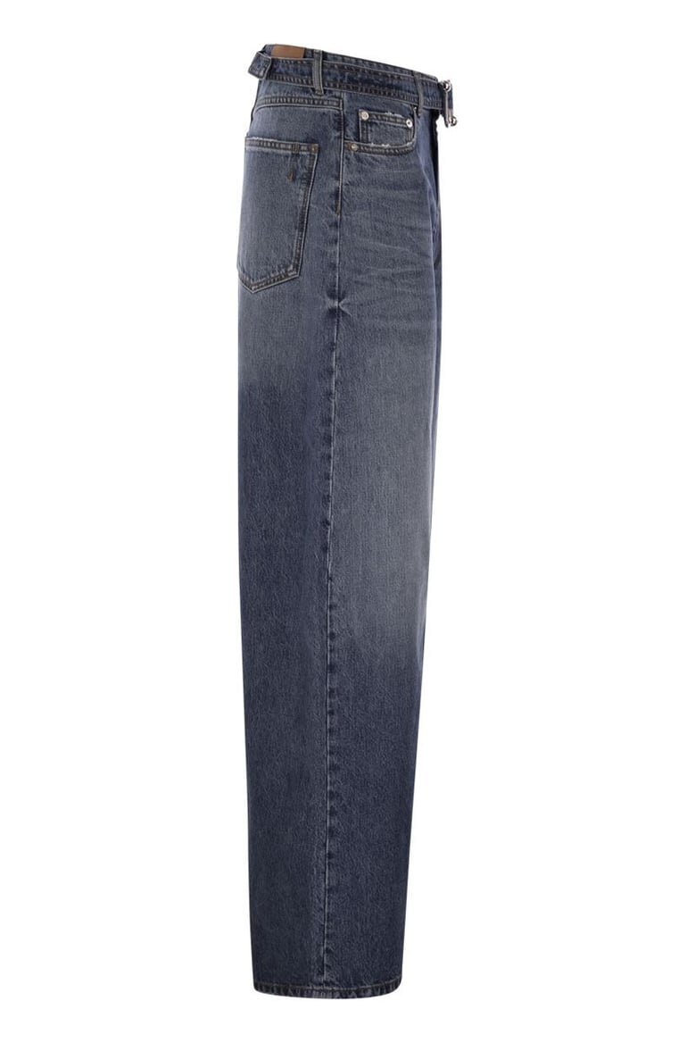 procida - low-waisted oversize denim trousers by Selfnex