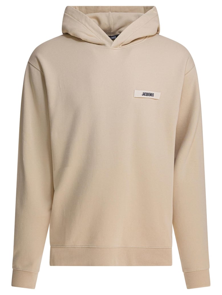 beige cotton sweatshirt by Selfnex