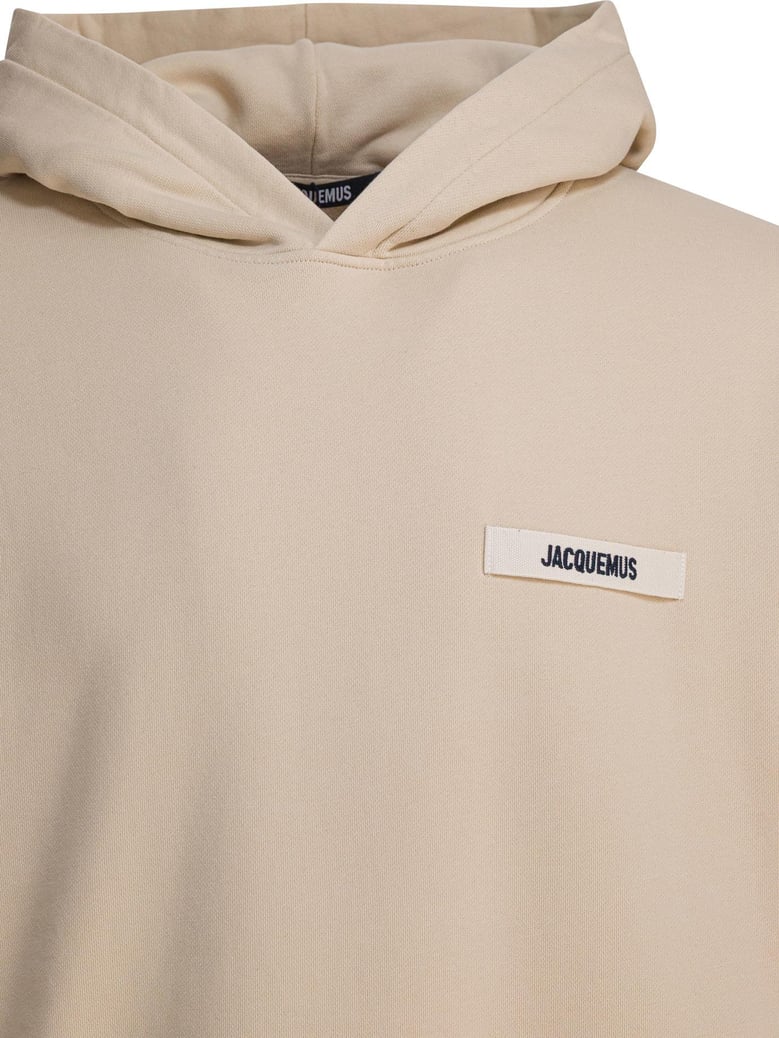 beige cotton sweatshirt by Selfnex