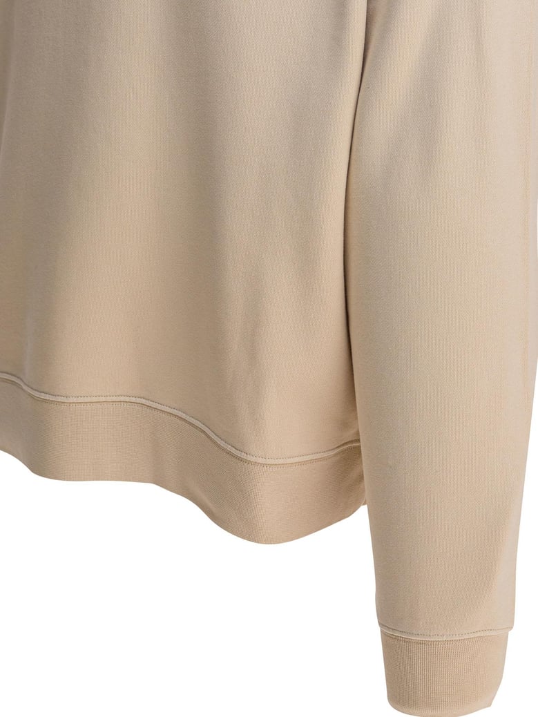 beige cotton sweatshirt by Selfnex