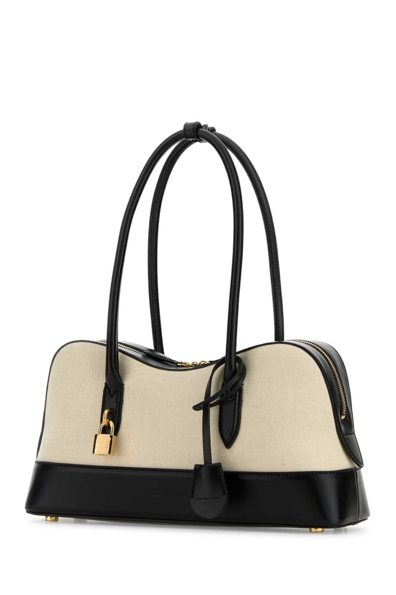 sand canvas ryder shoulder bag by Selfnex