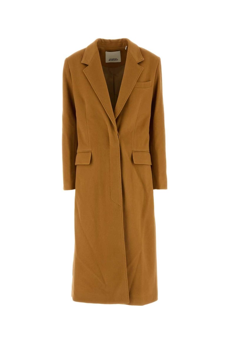 orange wool blend ellenita coat by Selfnex
