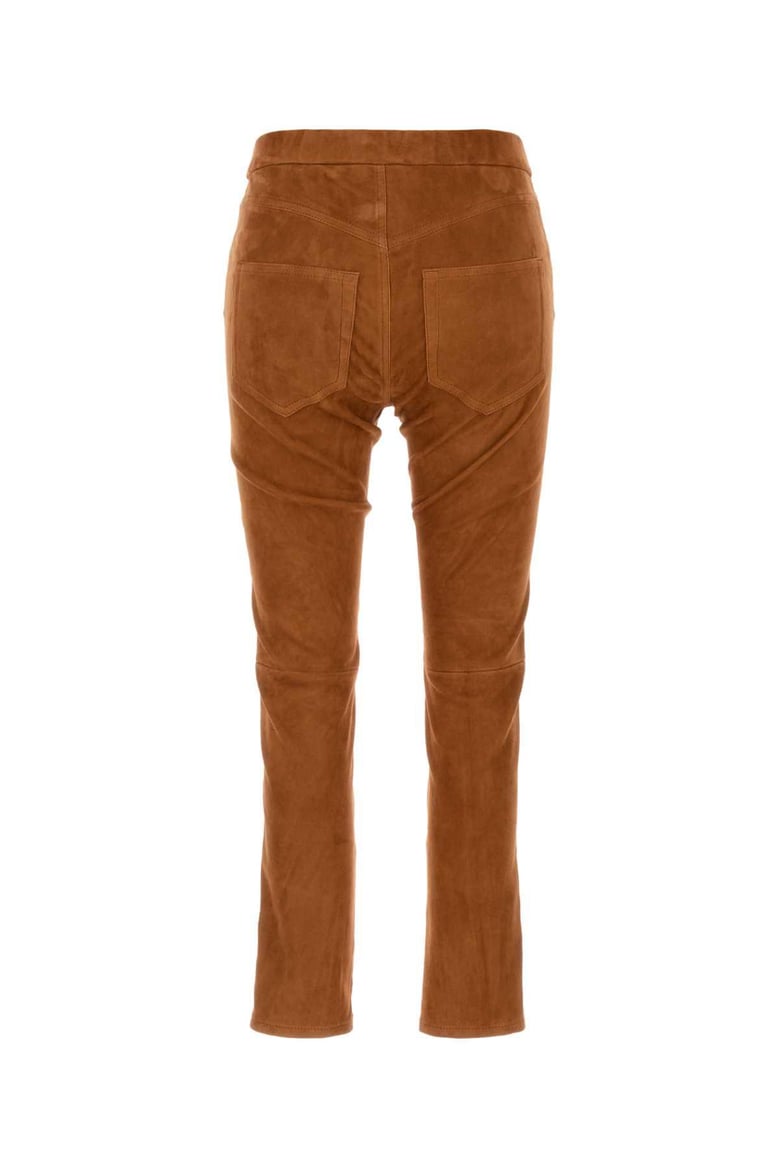 copper suede dorothea pant by Selfnex
