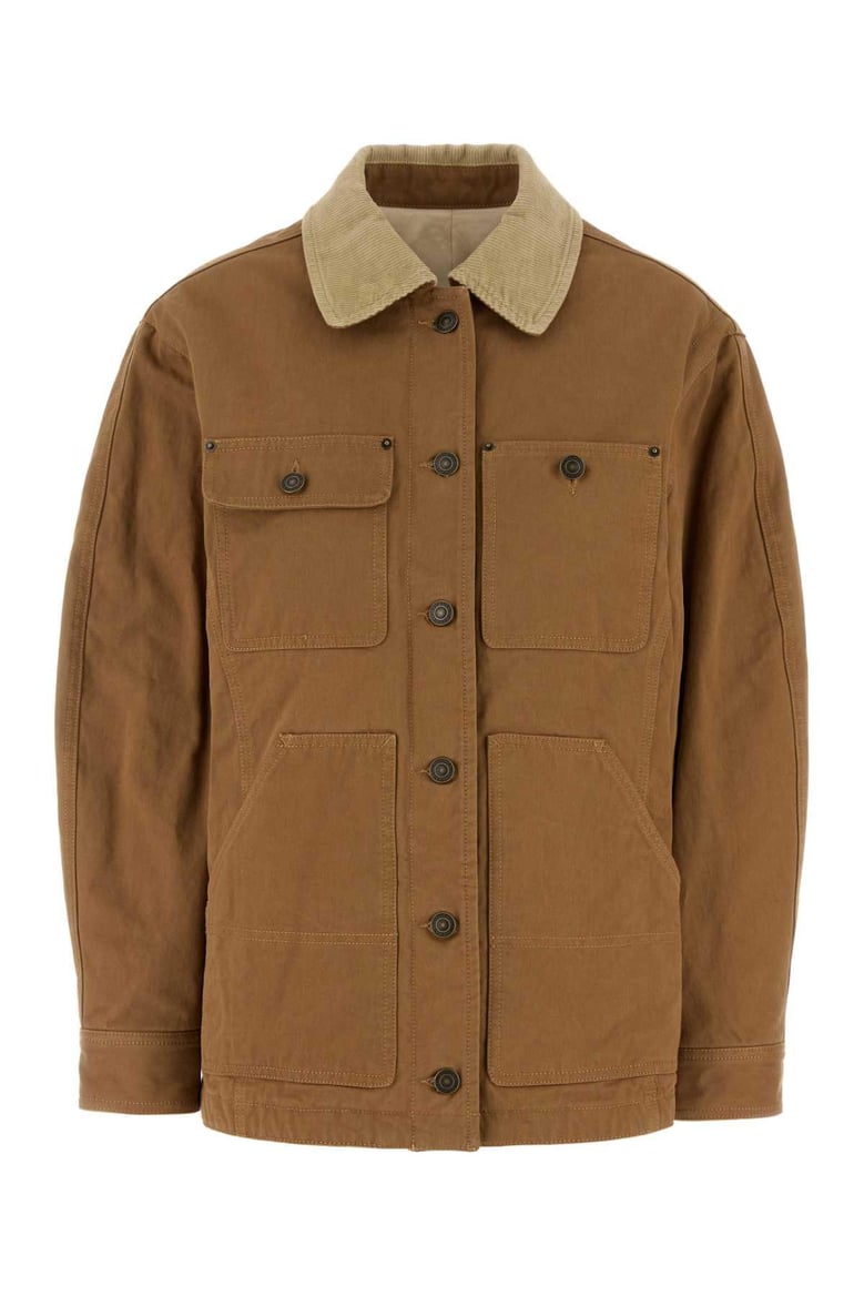 camel denim ninon jacket by Selfnex