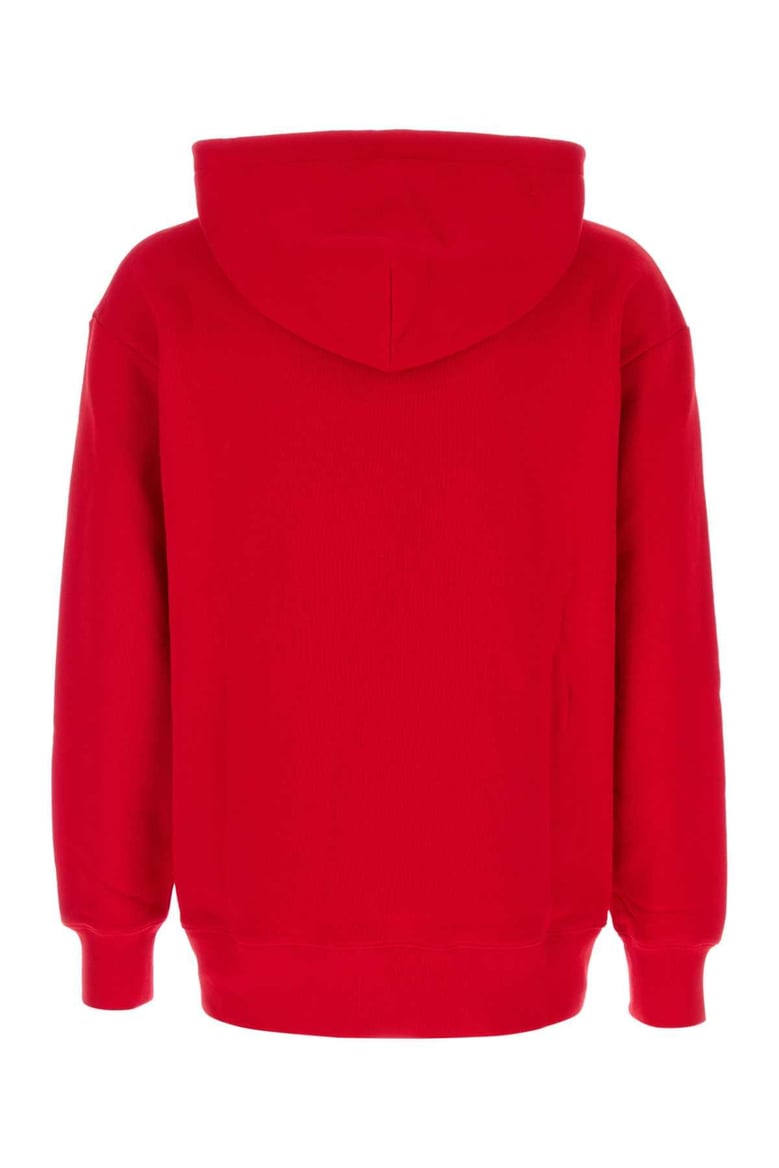 red cotton sweatshirt by Selfnex