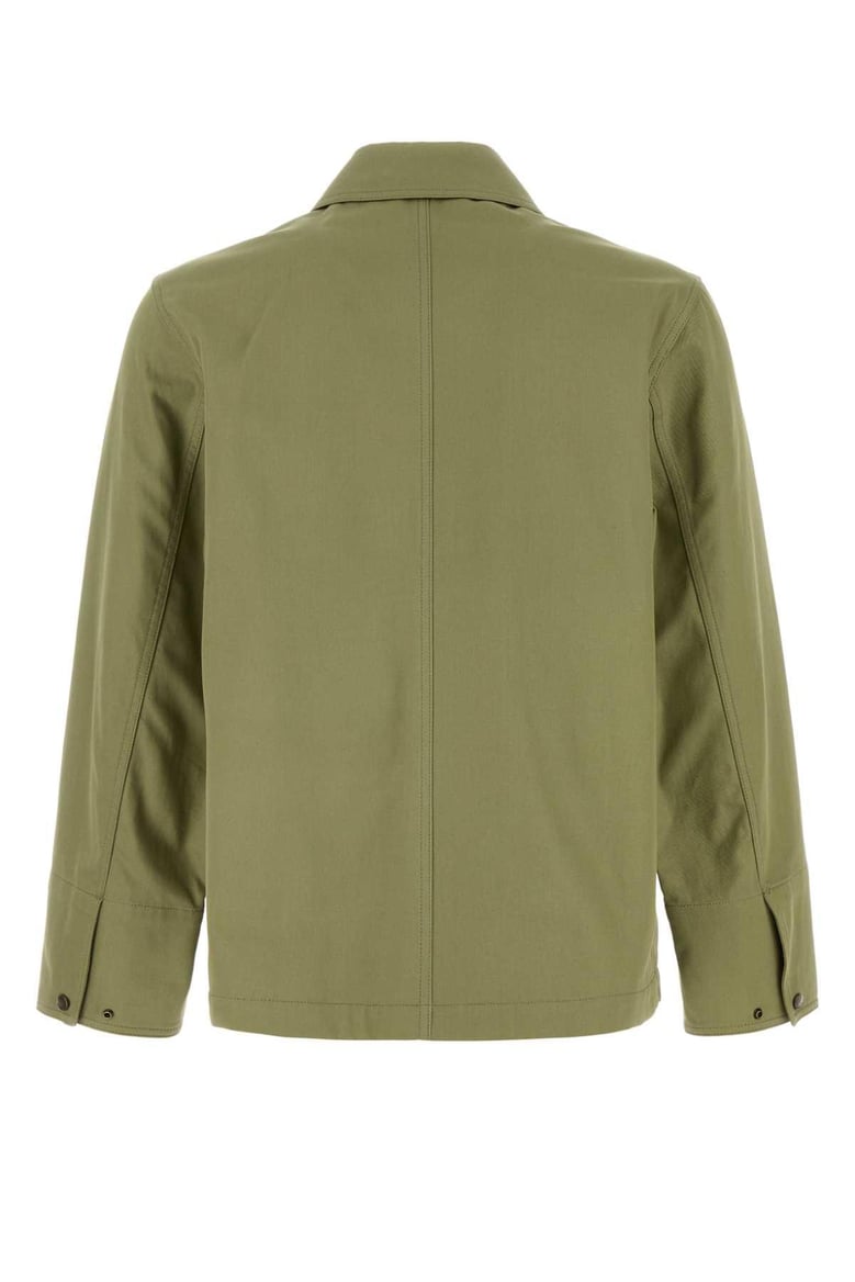 green cotton jacket by Selfnex