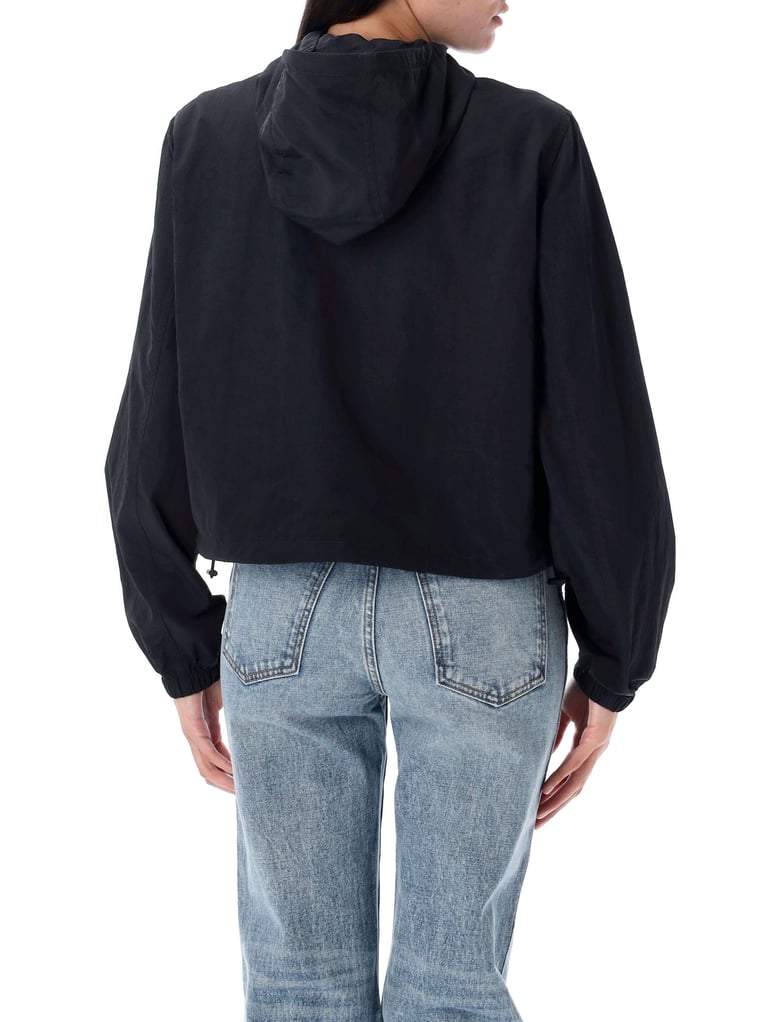cropped nylon hooded jacket by Selfnex