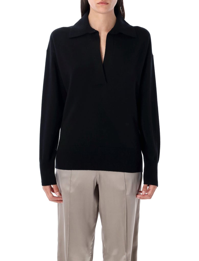 cashmere polo sweater by Selfnex
