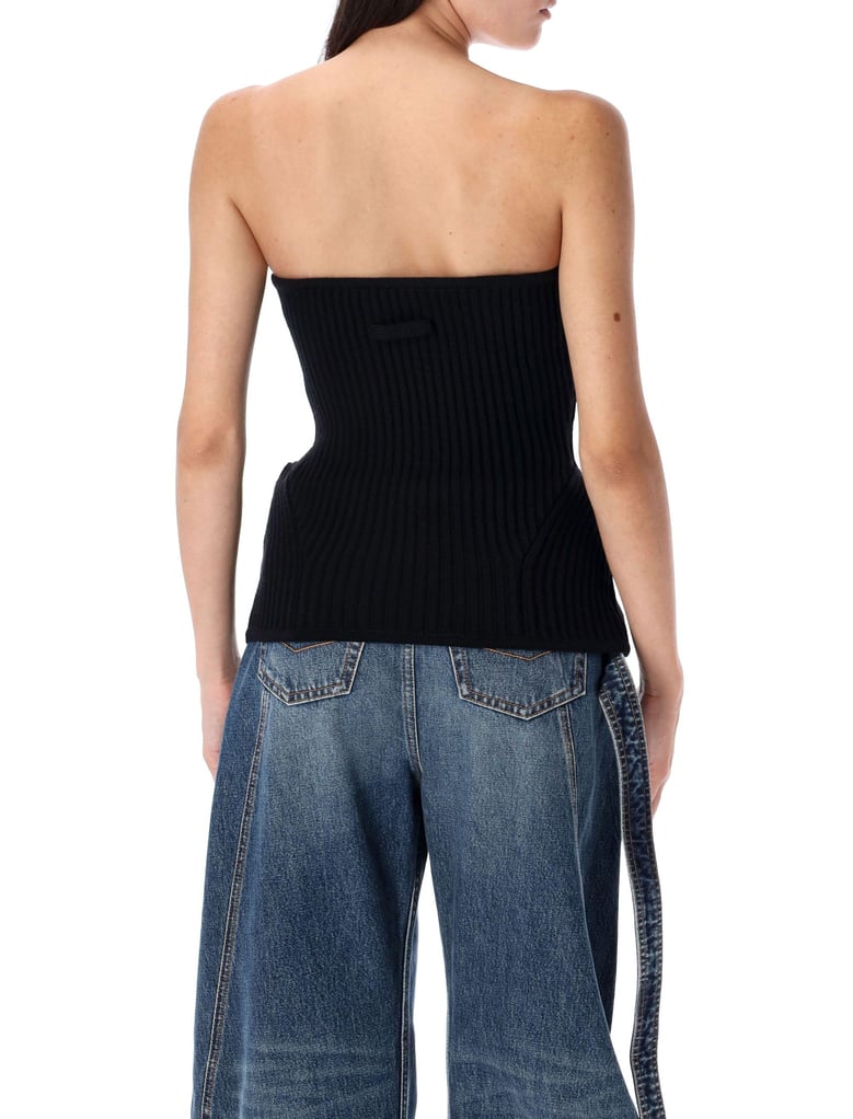 knitted bustier top by Selfnex
