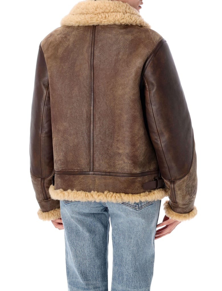 shearling aviator jacket by Selfnex