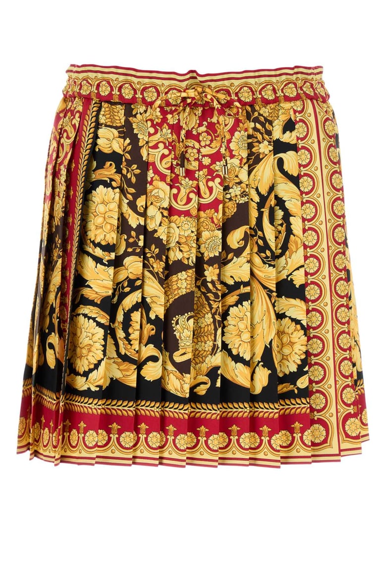 printed silk skirt by Selfnex