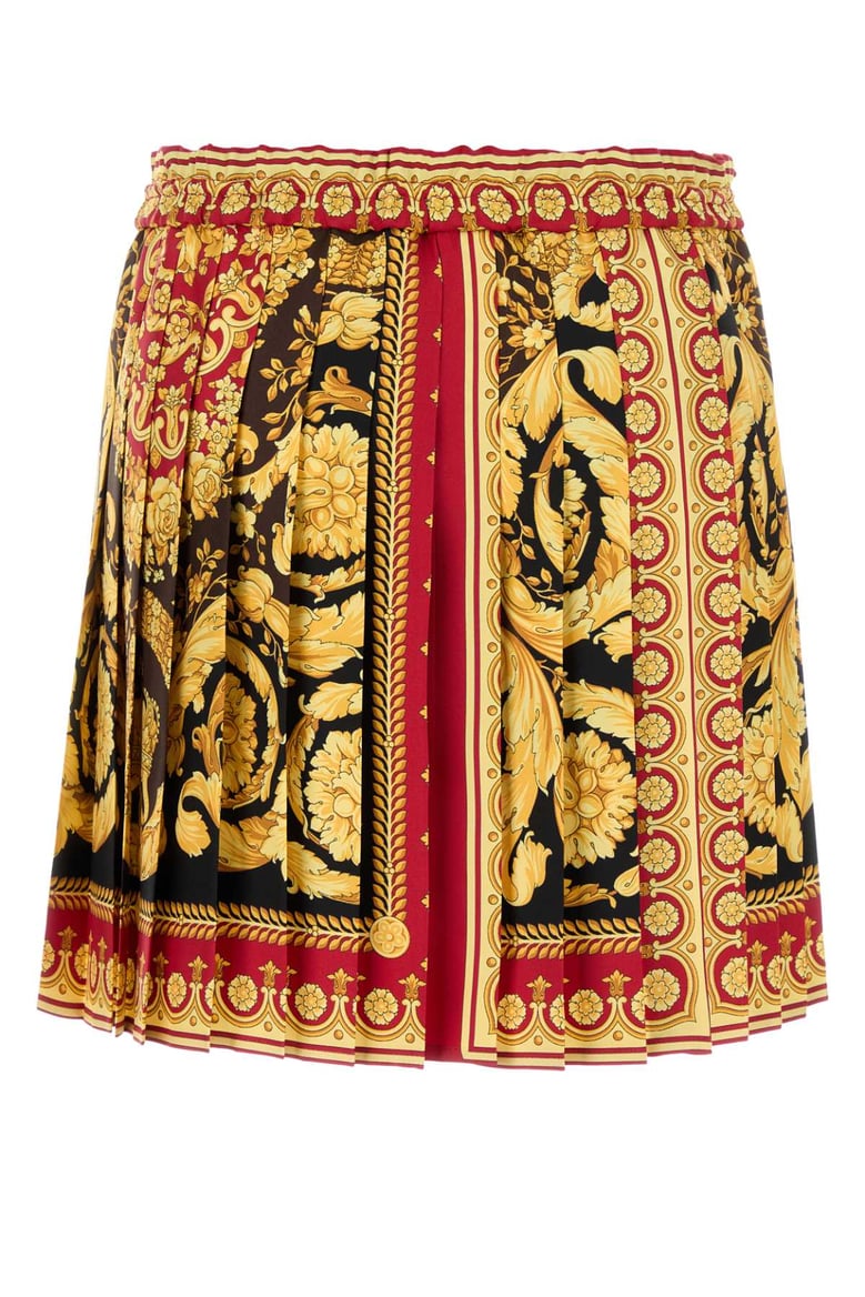printed silk skirt by Selfnex