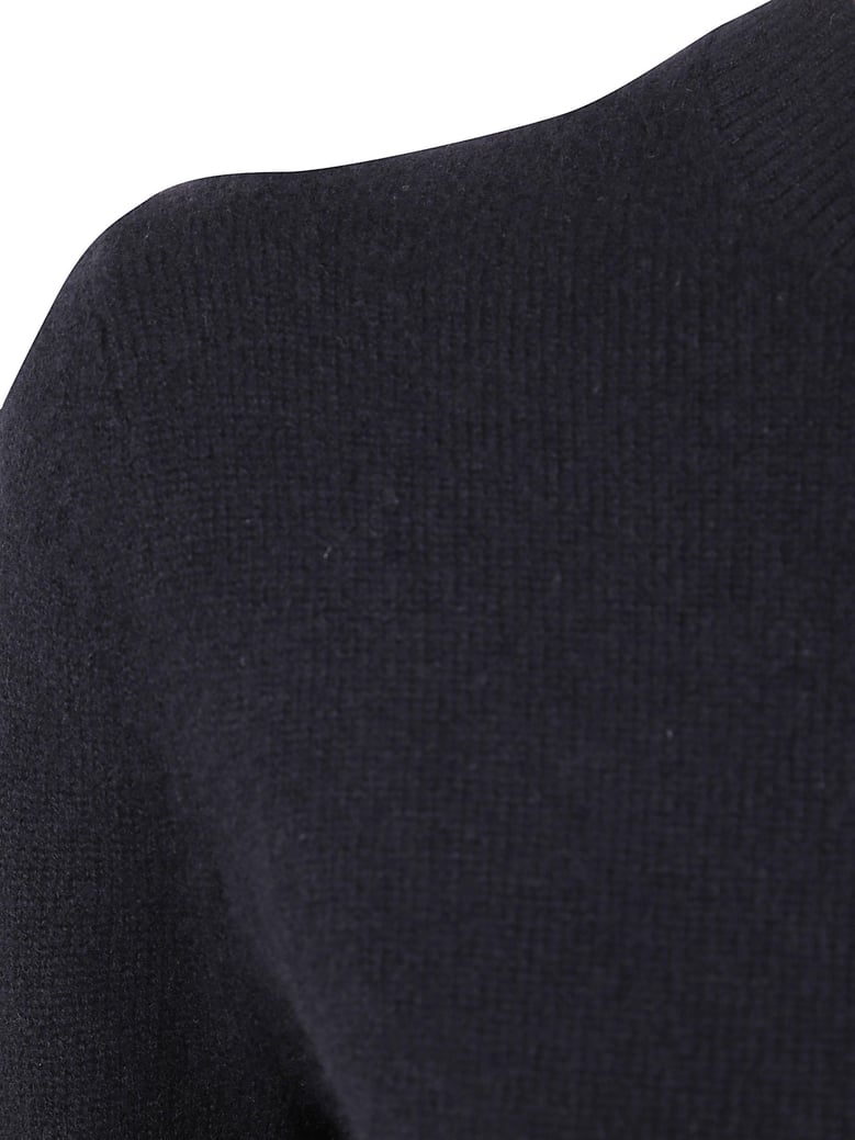 shrunken crew neck cashmere sweater by Selfnex