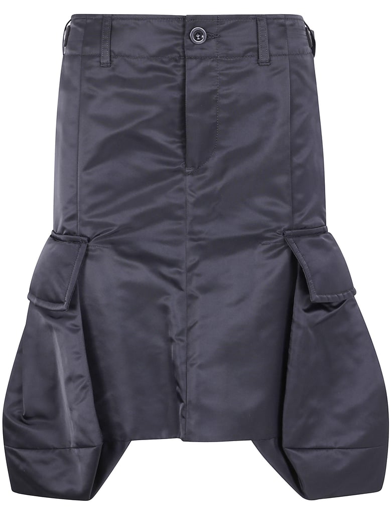 nylon twill skirt by Selfnex