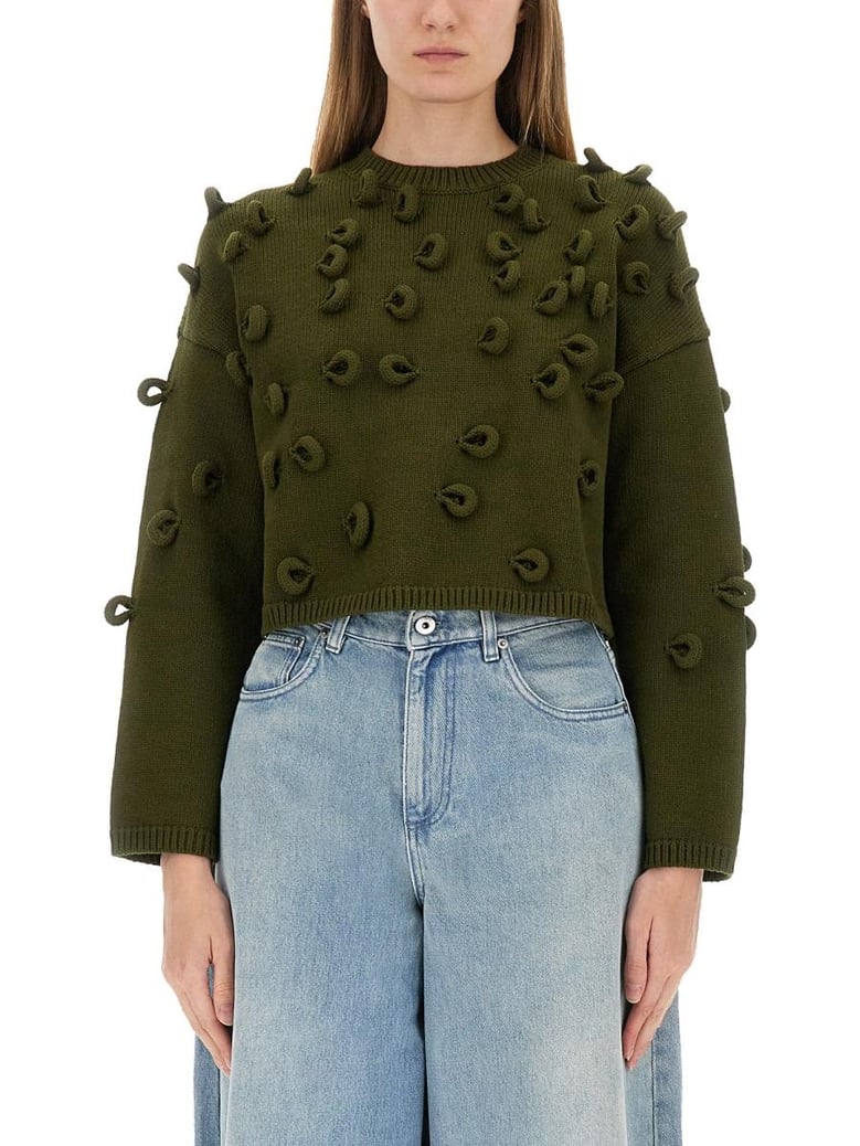 loop cropped jersey by Selfnex