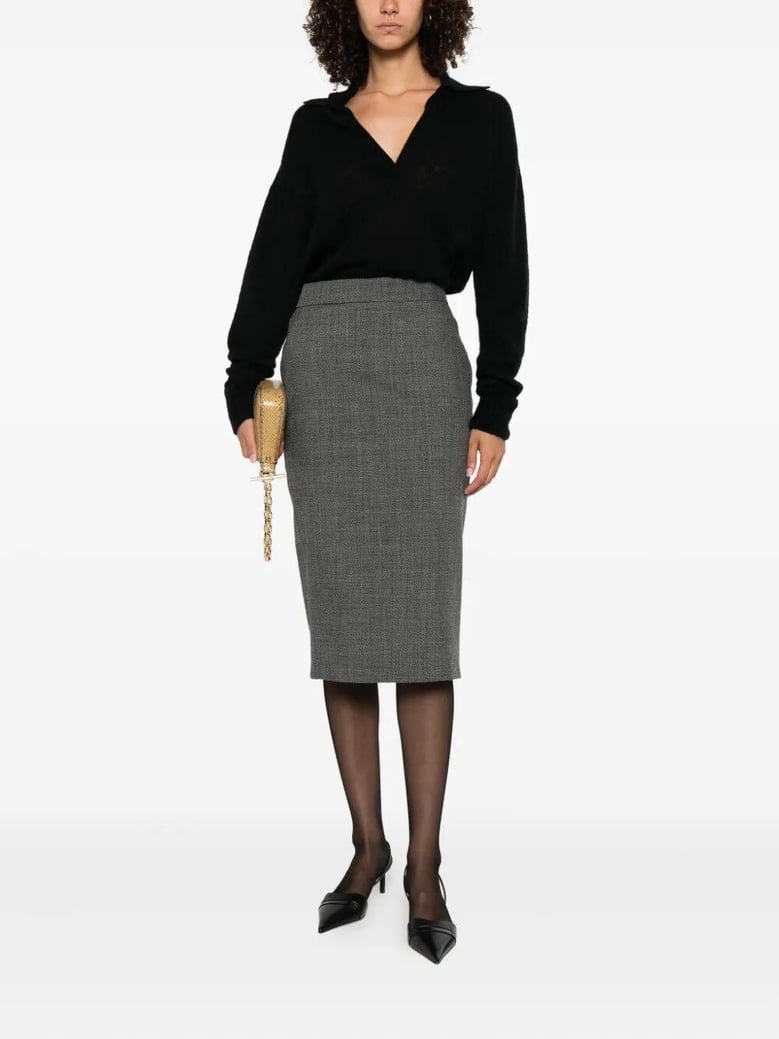 black cashmere silk sweaters by Selfnex