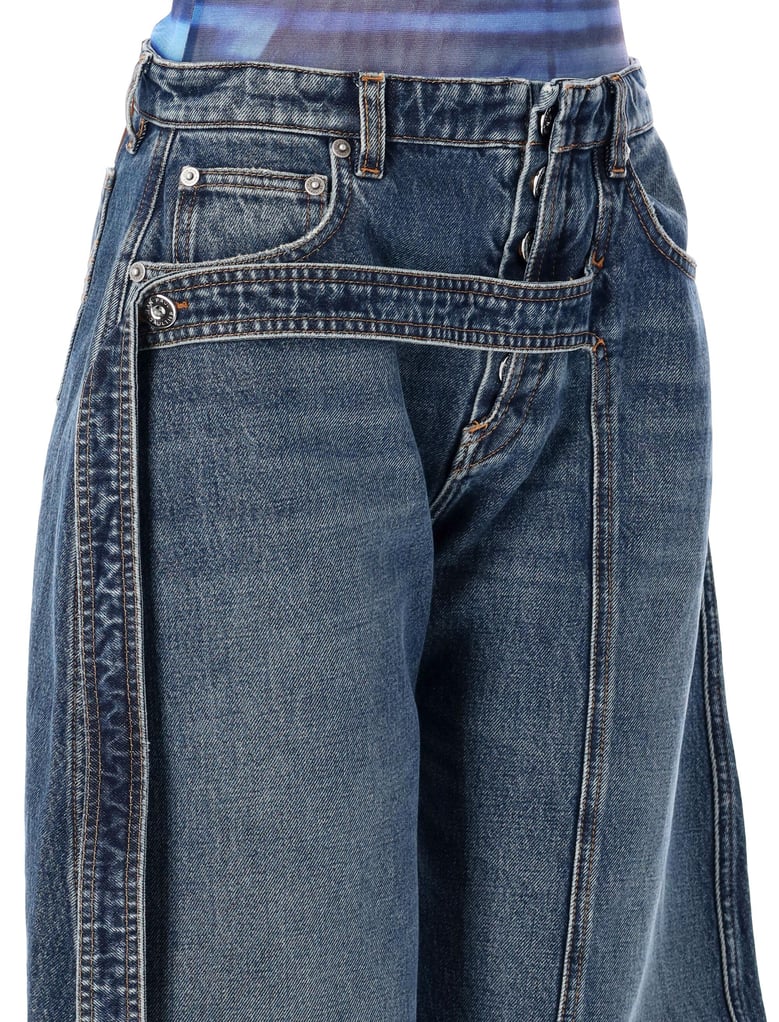 blue cotton jeans by Selfnex