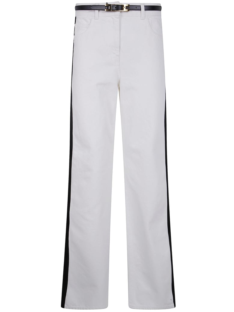 jeans with contrast band by Selfnex
