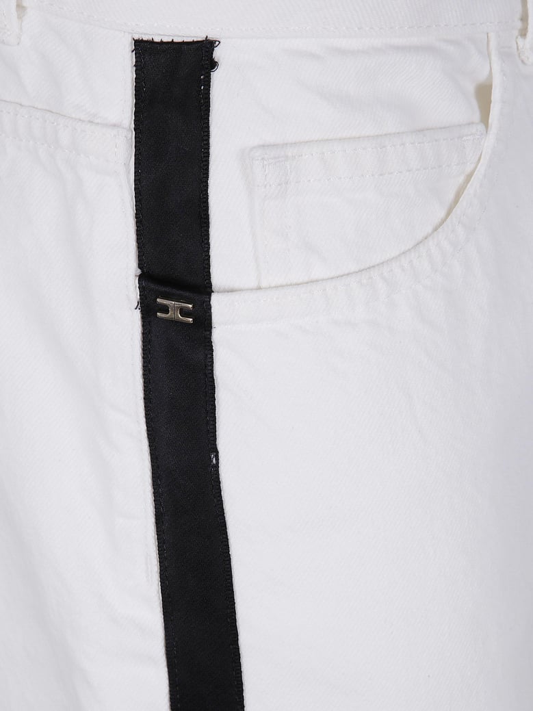 jeans with contrast band by Selfnex