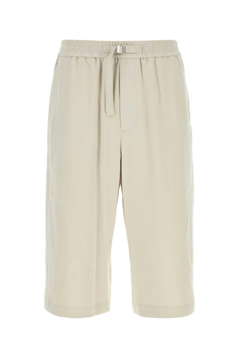 chalk cotton bermuda shorts by Selfnex