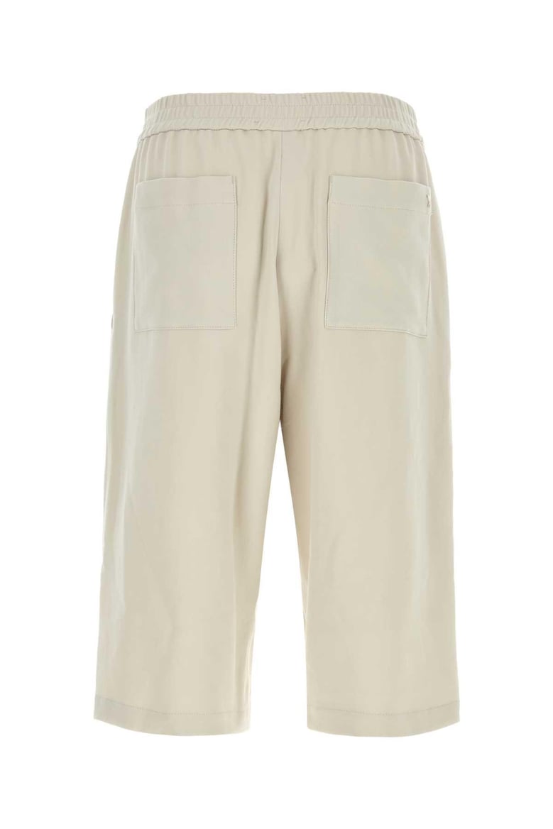 chalk cotton bermuda shorts by Selfnex