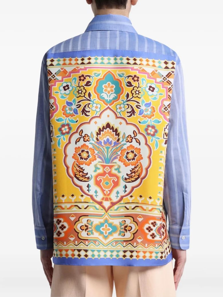striped cotton shirt by Selfnex