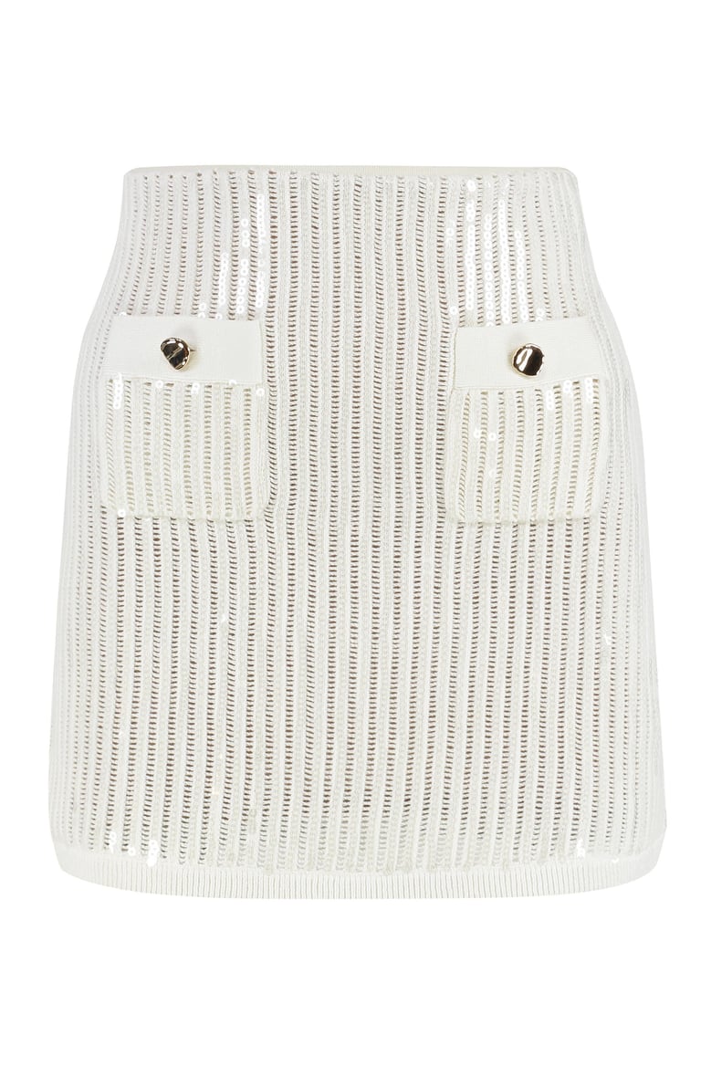 knitted mini skirt by Selfnex