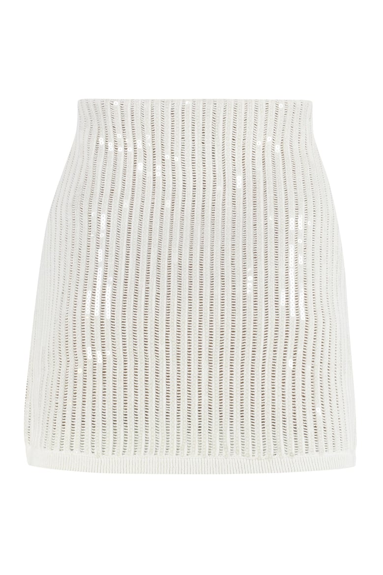 knitted mini skirt by Selfnex