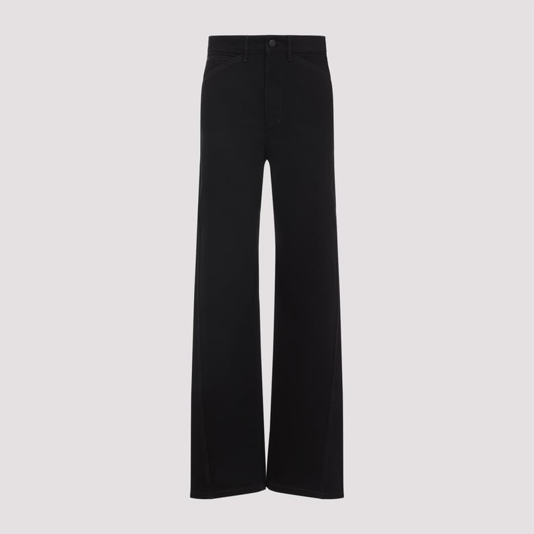 black cotton trousers by Selfnex