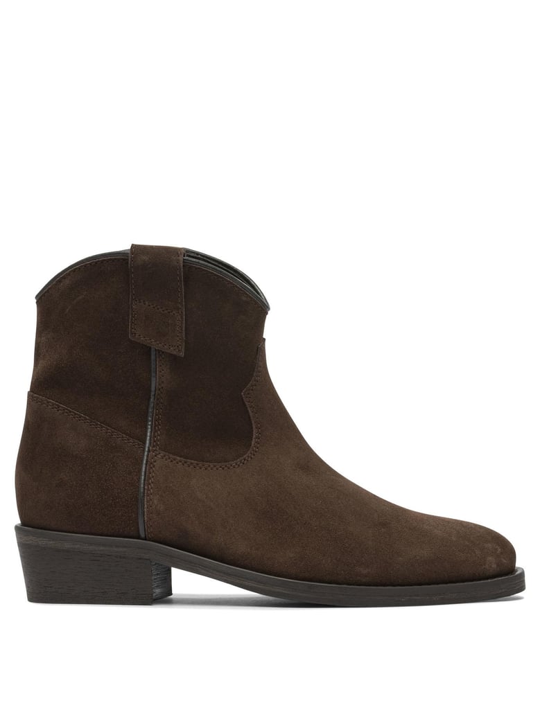 brown rubber ankle boots by Selfnex