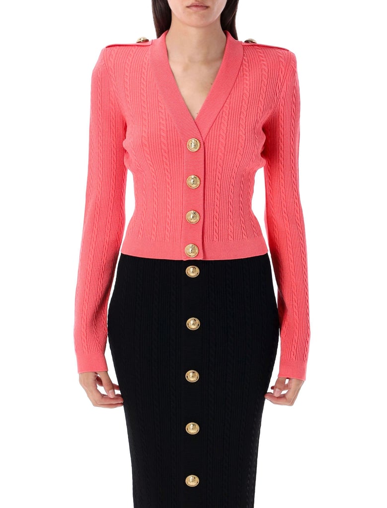 v-necked cardigan by Selfnex