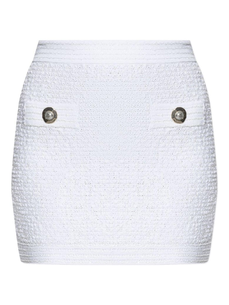 tweed mini skirt by Selfnex