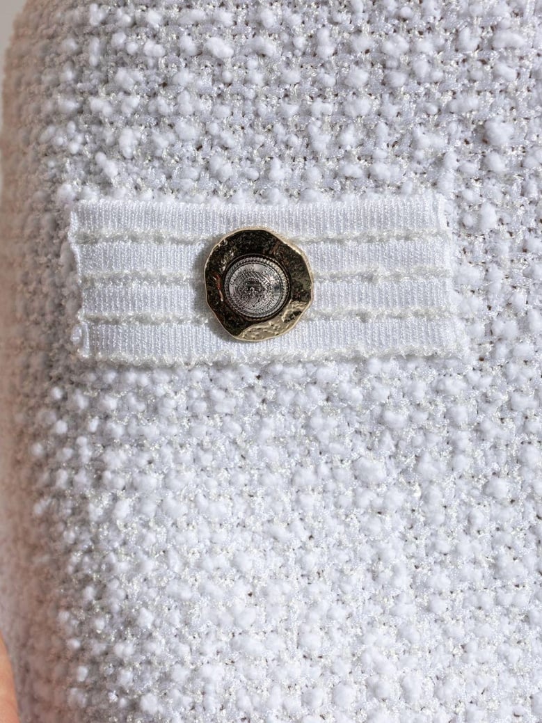 tweed mini skirt by Selfnex