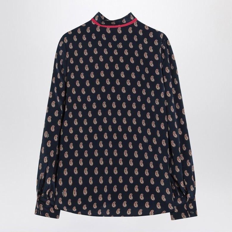 silk shirt with paisley print by Selfnex