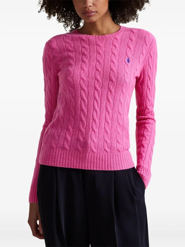 plaited wool and cashmere crew-neck by Selfnex