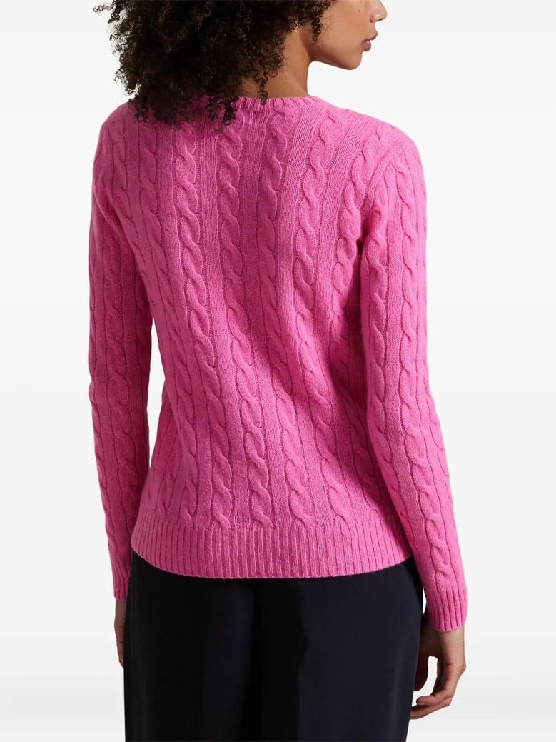 plaited wool and cashmere crew-neck by Selfnex