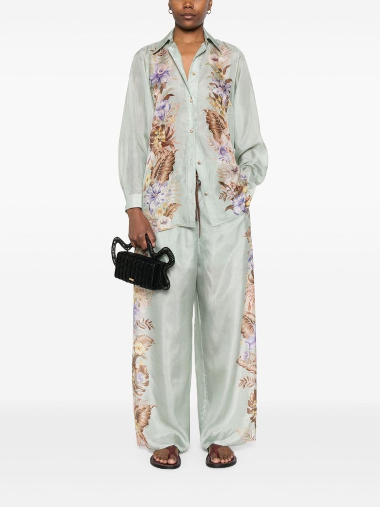 coco printed silk shirt by Selfnex